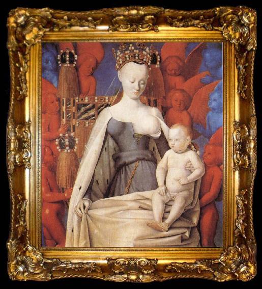 framed  Jean Fouquet Madonna and Child, ta009-2